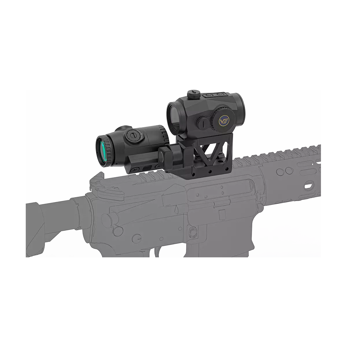 Scrapper 1x29 MRT Red Dot & Paragon 3x Magnifier Kit with Integrated One-Piece Picatinny Mount