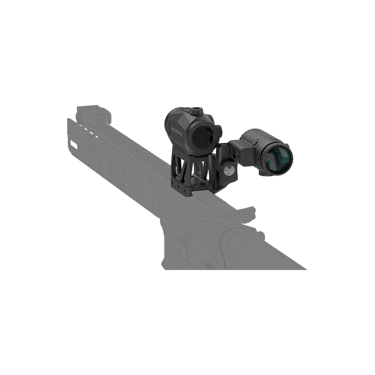 Scrapper 1x29 MRT Red Dot & Paragon 3x Magnifier Kit with Integrated One-Piece Picatinny Mount