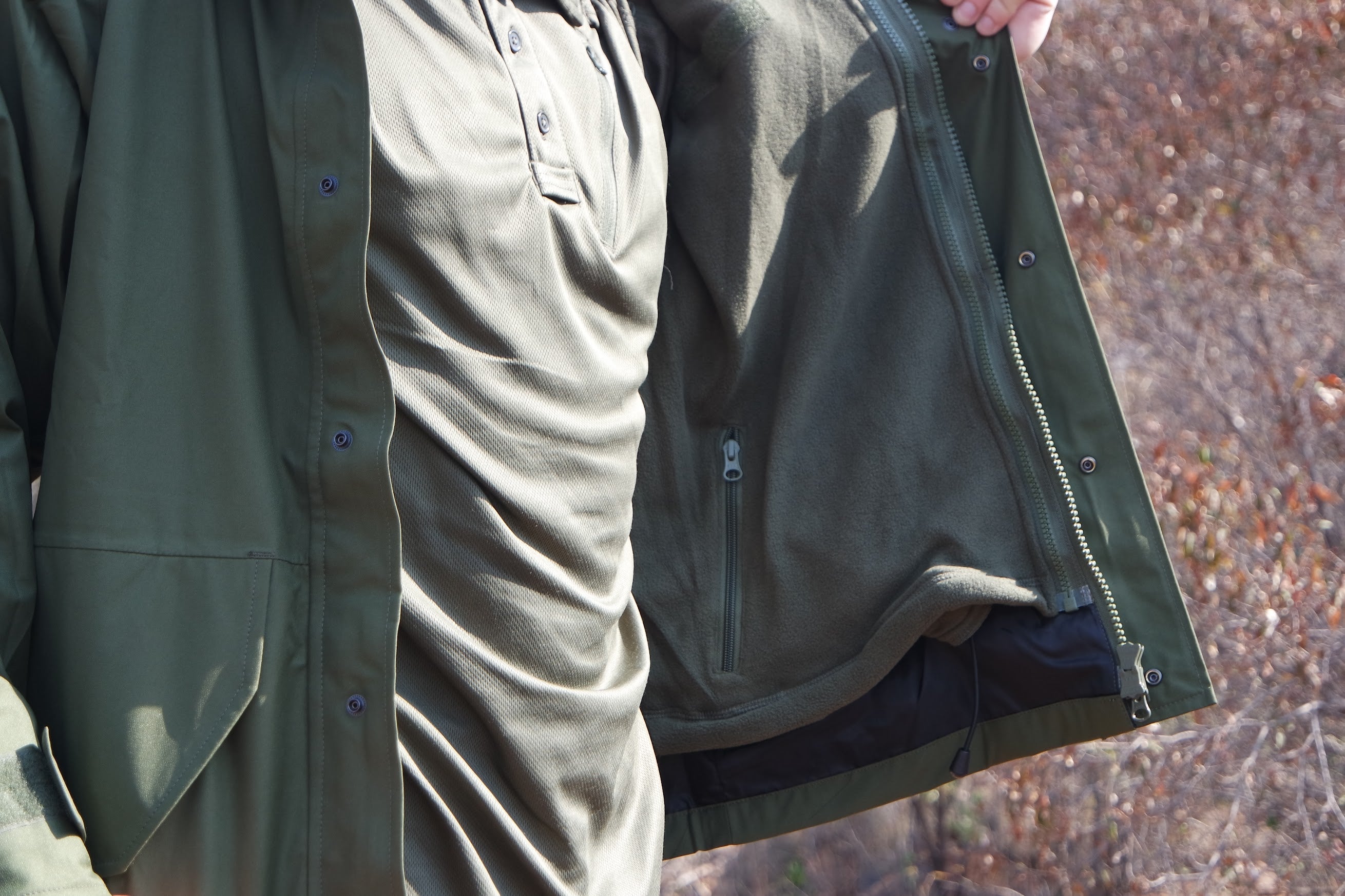 MTG Light-Weight  Heavy-Duty Smock with Hoodie - Ranger Green