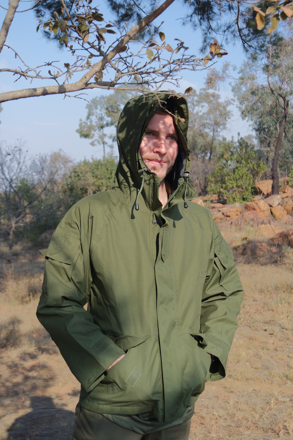 MTG Light-Weight  Heavy-Duty Smock with Hoodie - Ranger Green